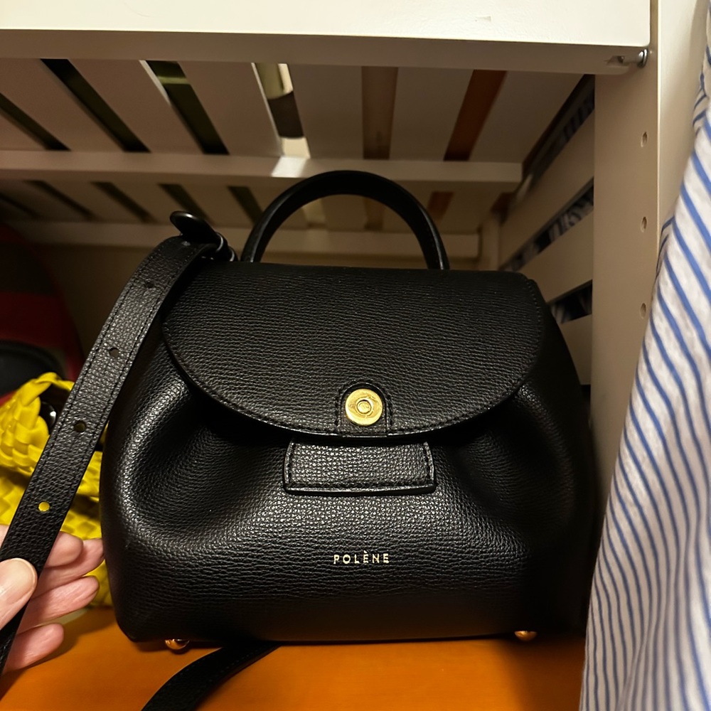 Polène Numéro Un Nano in Edition Textured Black